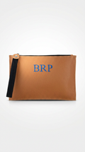 CARTERA DE MANO PERSONALIZADA | Piel Marrón