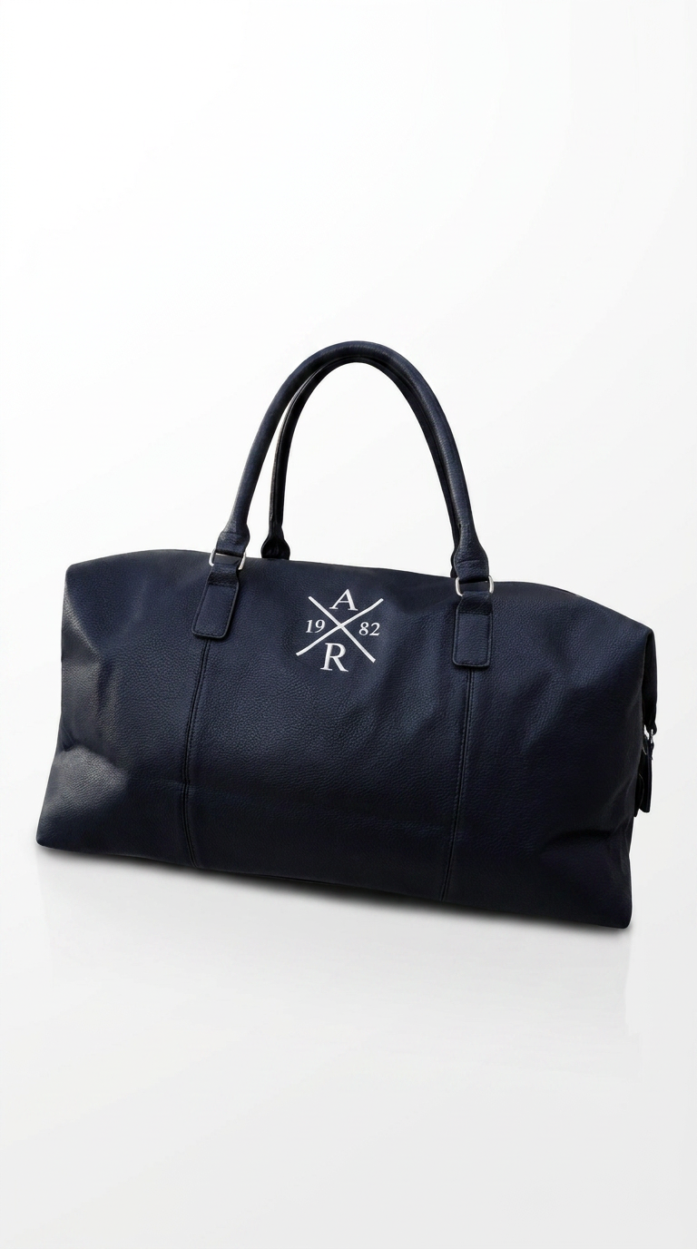 BOLSA DE VIAJE PERSONALIZADA | Piel Vegana Negro